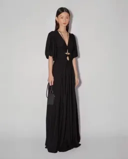 Magali Pascal The Pallida Maxi Dress Black Size 12  for rent on The Volte - image 2