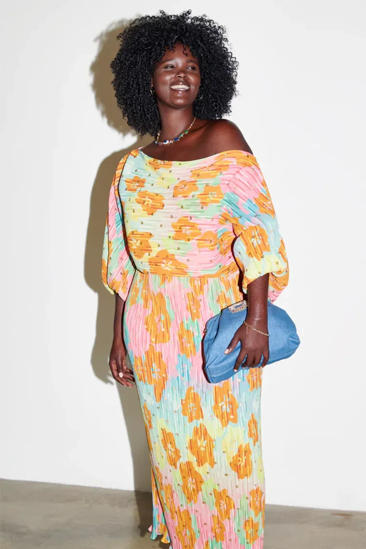 Never Fully Dressed Tilly Ombre Long Sleeve Dress Multi/Floral Size 14 - Image 3