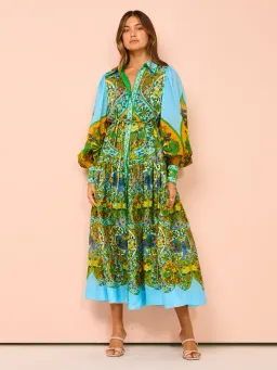 Alemais Sofie Shirtdress Multi Size 8 for rent on The Volte - image 1