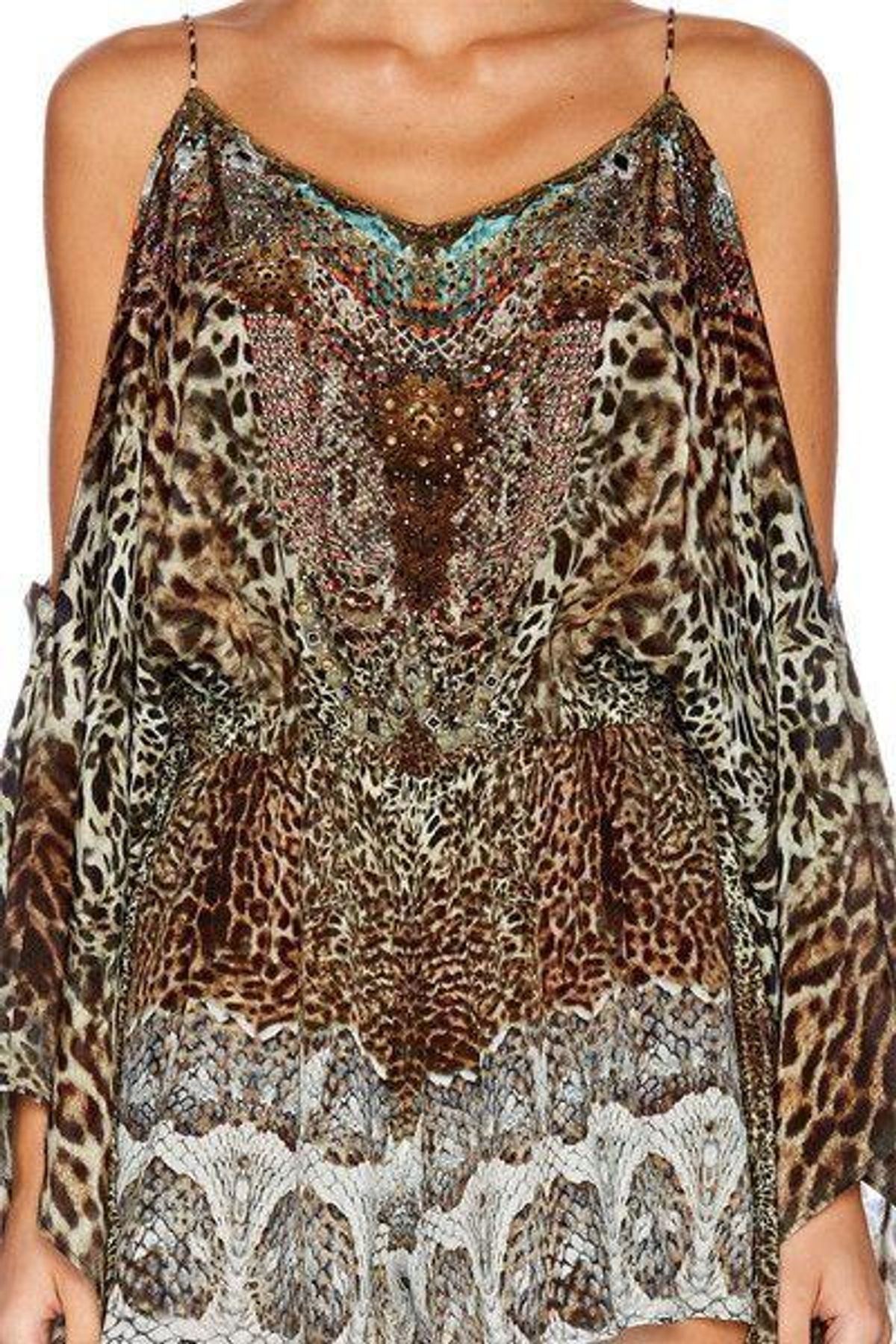 Camilla Roar Of The Court Drop Shoulder Playsuit Size 10 - Image 3