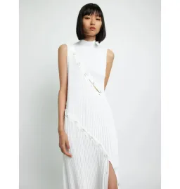 Christopher Esber Deconstruct Spiral Knit Dress in White Size S / AU 8 for rent on The Volte - image 2