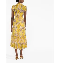 Zimmermann High Tide Flutter Dress Yellow Size 1 / AU 10 for rent on The Volte - image 2