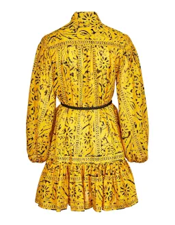 Zimmermann Lulu Drop Waist Dress in Yellow Print Size 3 / AU 14 for rent on The Volte - image 6