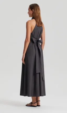 Scanlan Theodore Parachute Sleeveless Shirt Dress Espresso Size AU 8 for rent on The Volte - image 3
