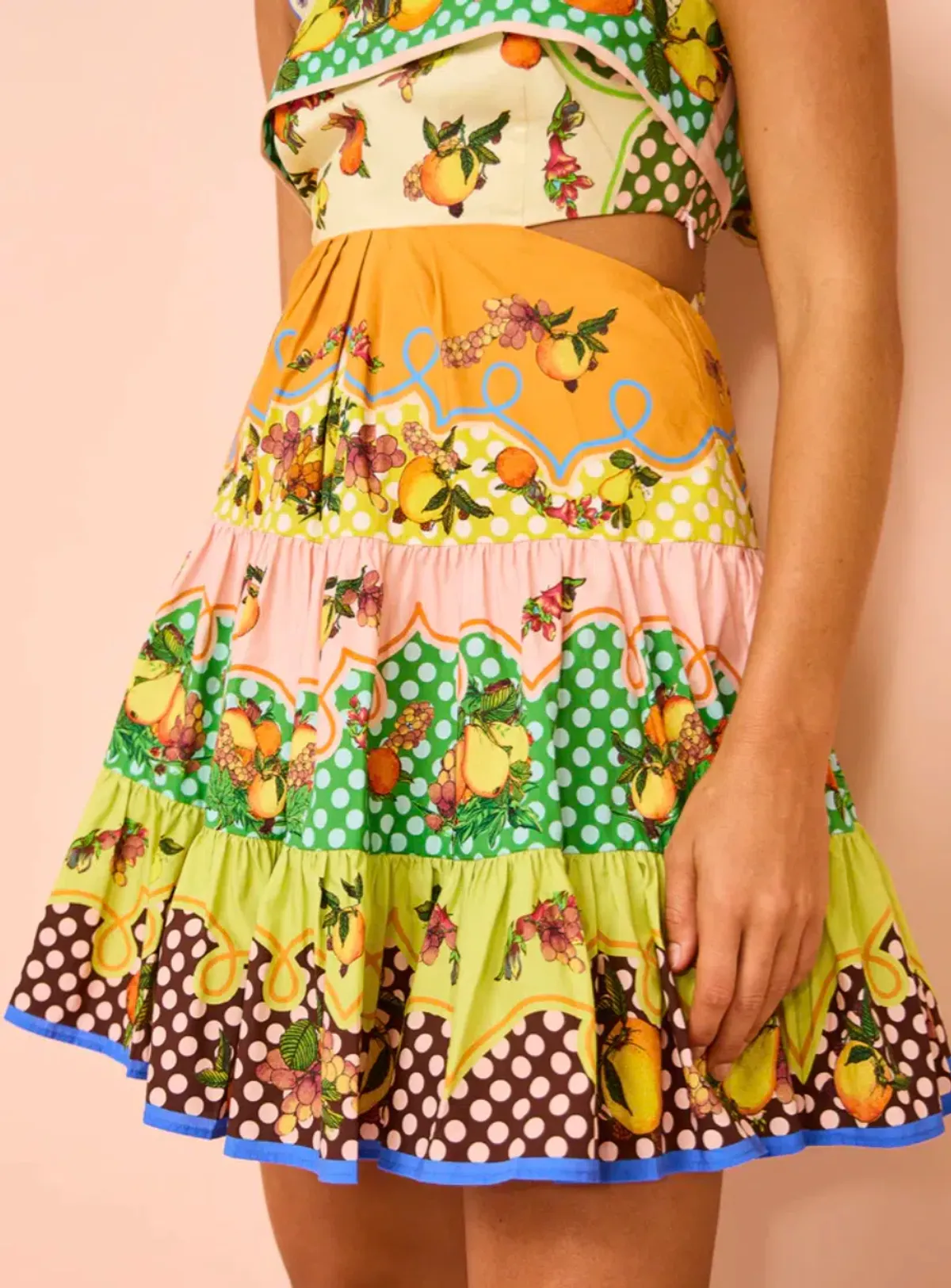 Alemais Lemonis Cut Out Mini Dress Multi Size 10 - Image 6