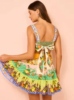 Alemais Lemonis Cut Out Mini Dress Multi Size 10 for rent on The Volte - image 3