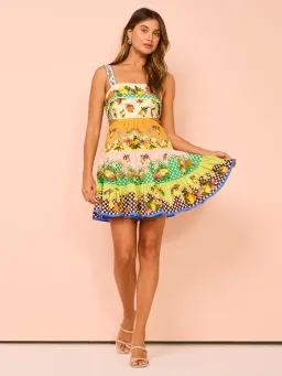 Alemais Lemonis Cut Out Mini Dress Multi Size 10 for rent on The Volte - image 1