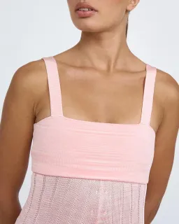 By Johnny Adelita Knit Midi Dress in Marle Pink Size M / AU 10 for rent on The Volte - image 2