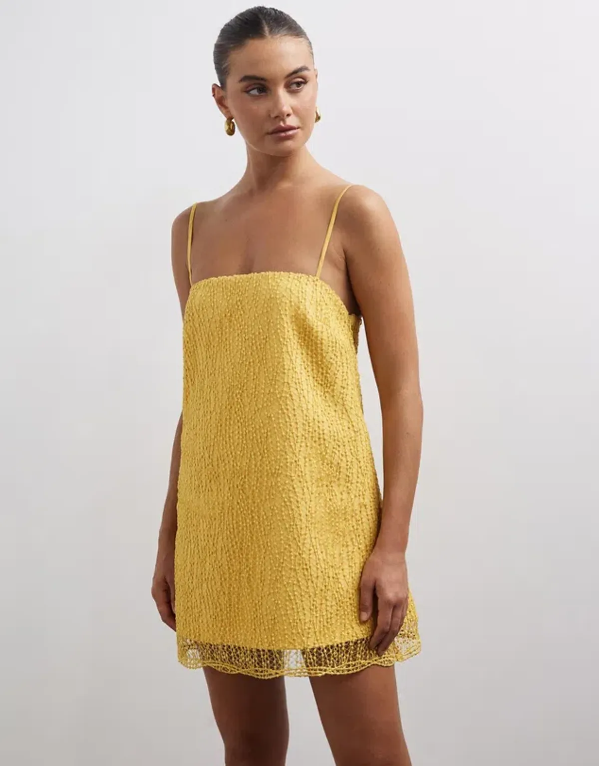 Lover Lina Mini Dress Golden Yellow Size 10 - Image 2