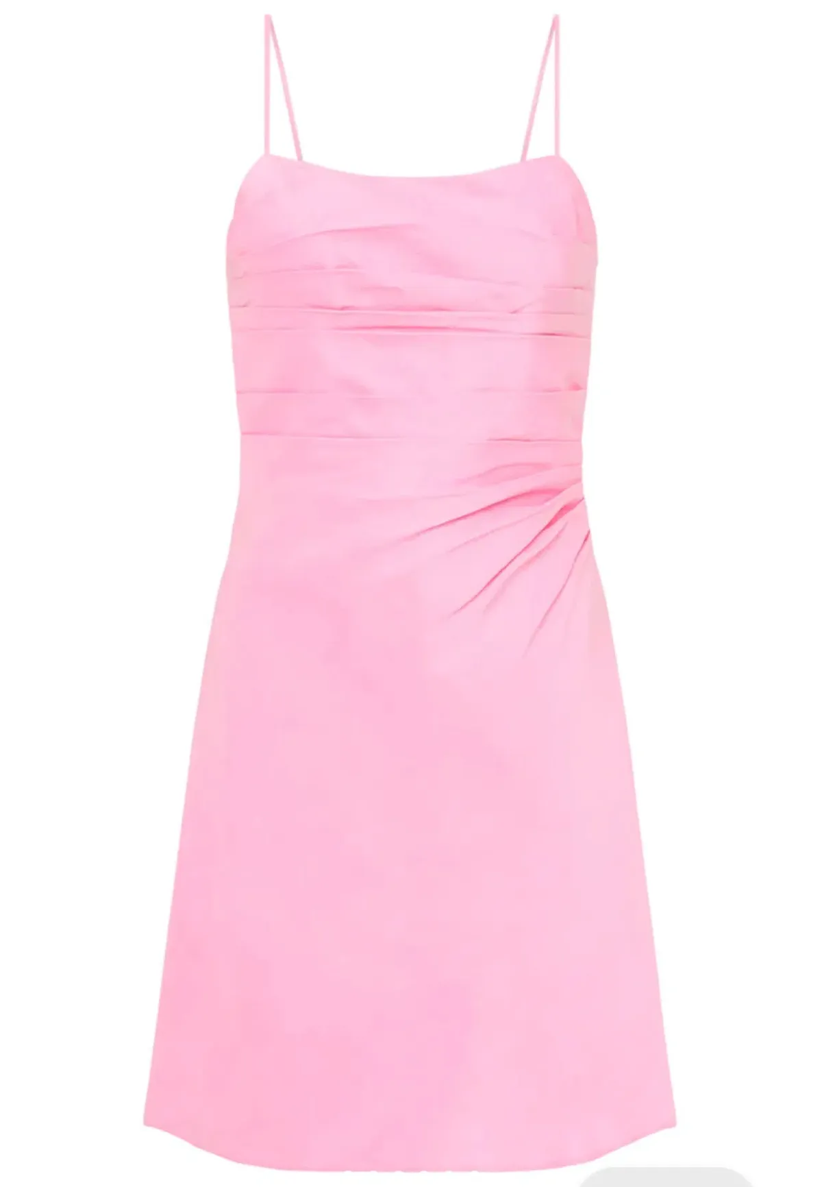 Aje Clarice Draped Mini Slip Dress in Bon Bon Pink Size 14 - Image 2