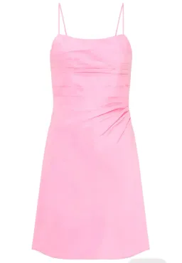 Aje Clarice Draped Mini Slip Dress in Bon Bon Pink Size 14 for rent on The Volte - image 2