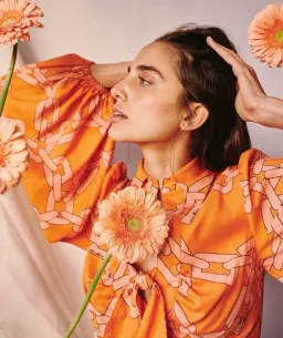 C/MEO Collective Mornings Mini Dress Tangerine Chain Size S / AU 8 for rent on The Volte - image 3