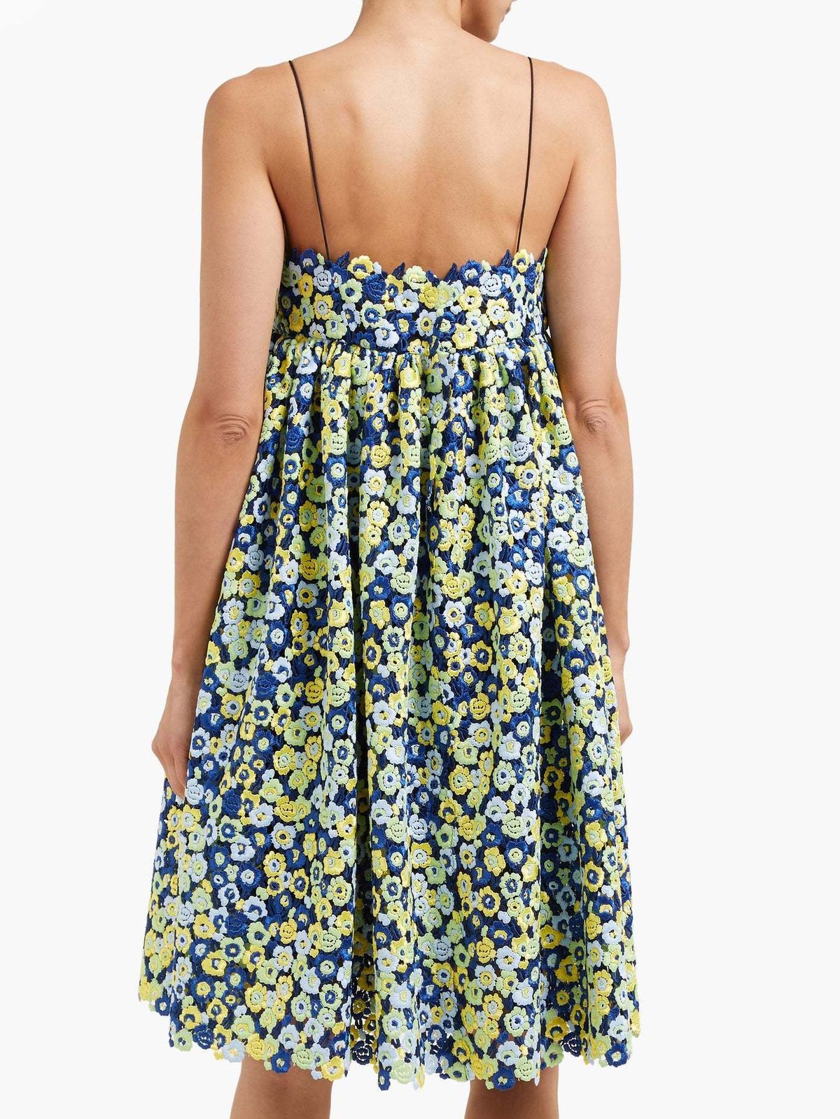 Cecilie Bahnsen Matilda Lace and Cotton Blend Dress Floral Size 10 - Image 2