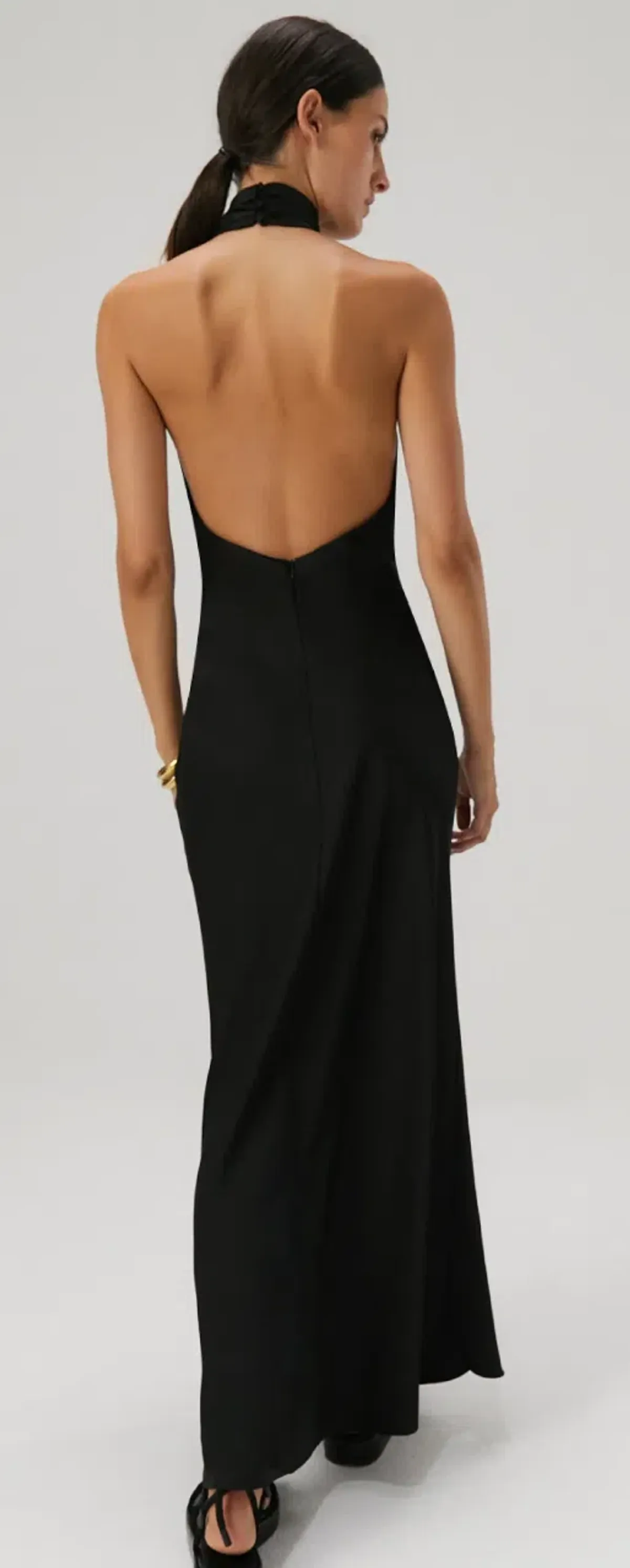 Misha Evianna Gown Black Size 6 - Image 3