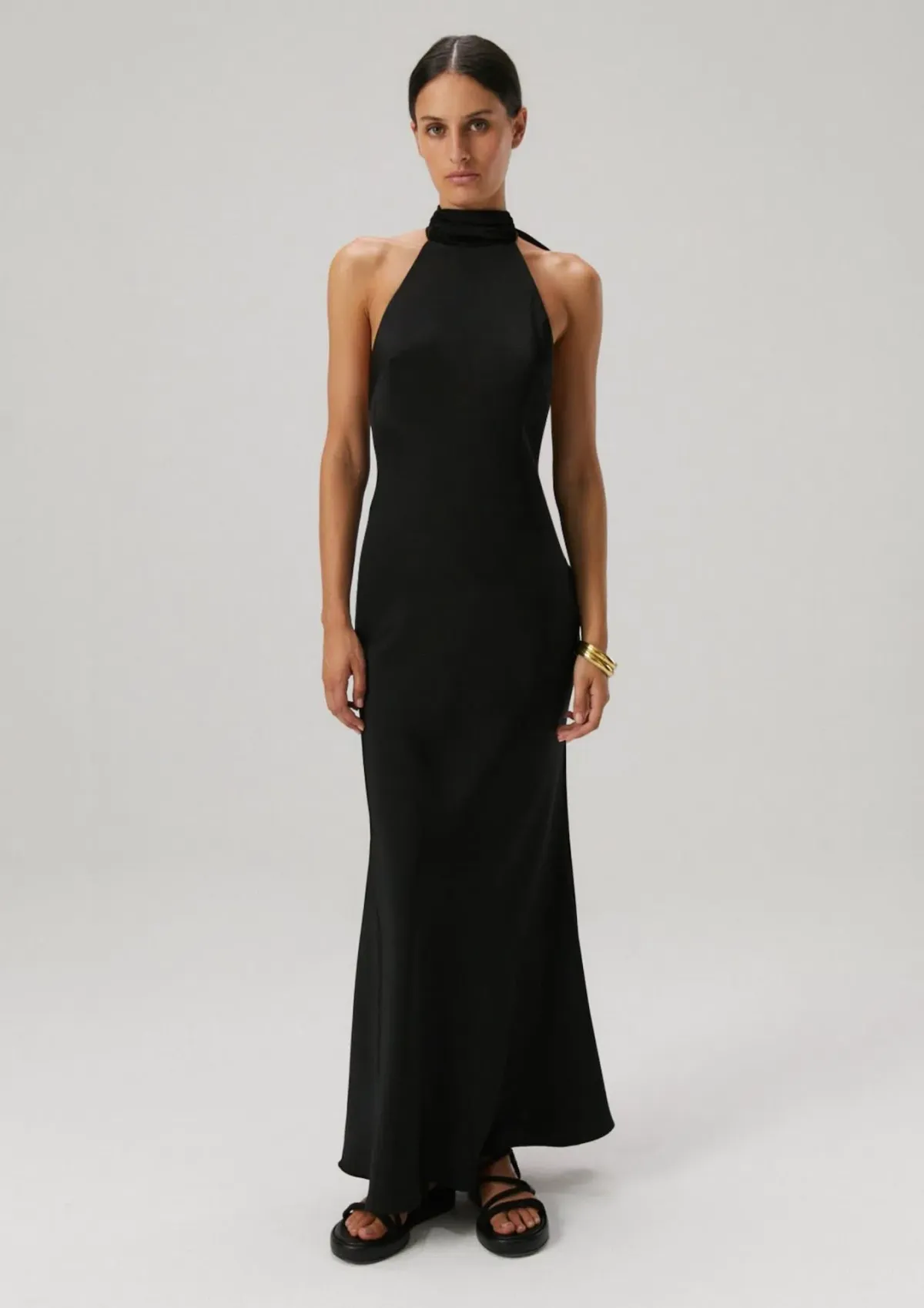 Misha Evianna Gown Black Size 6 - Image 1