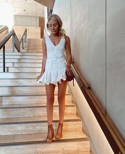 Zimmermann Super Eight Safari Mini Dress Ivory Size 0P / AU 6 for rent on The Volte - image 3