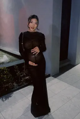 Effie Kats Rhodes Maxi Dress In Black Mesh Size S / AU 8 for rent on The Volte - image 4