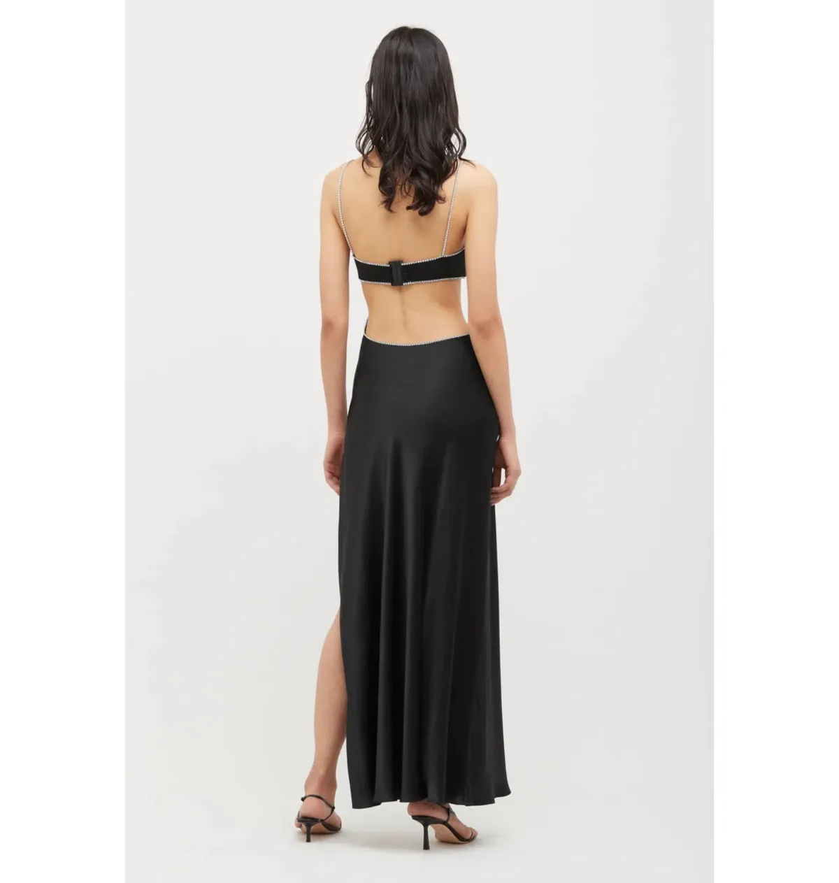 Michael Lo Sordo Symic Crystalline Luna Dress Black Size AU 6 - Image 2