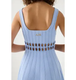 Aje Ney Diamond Cut Out Mini Dress Sky Blue Size AU 10 for rent on The Volte - image 2