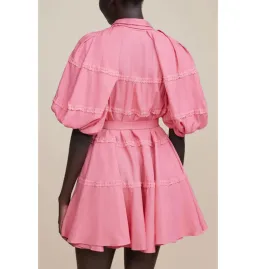 Acler Bowdon Dress Dusty Rose in Size AU 10 for rent on The Volte - image 4