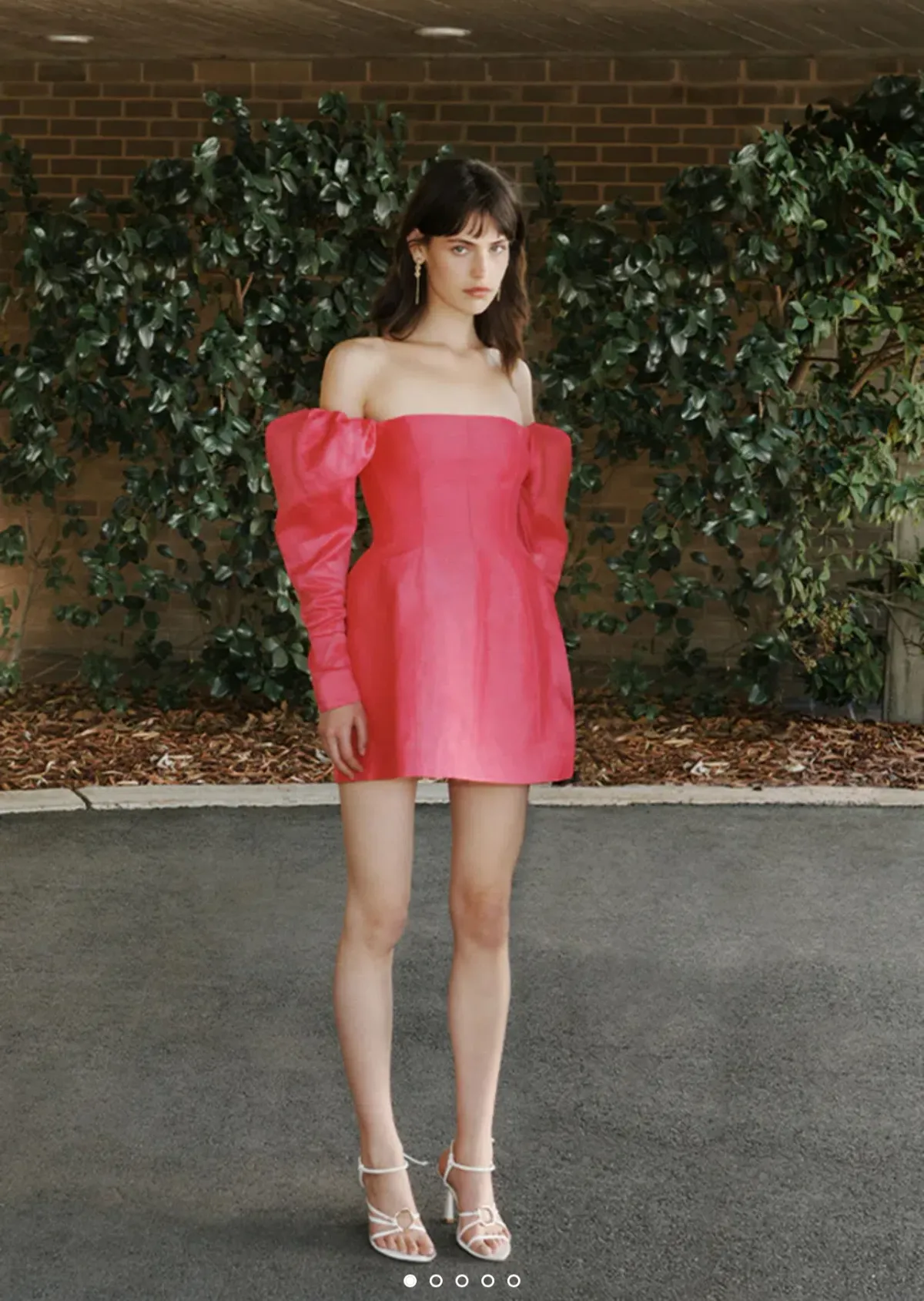 Aje Baret Sleeved Mini Dress Pink Size AU 10 - Image 4