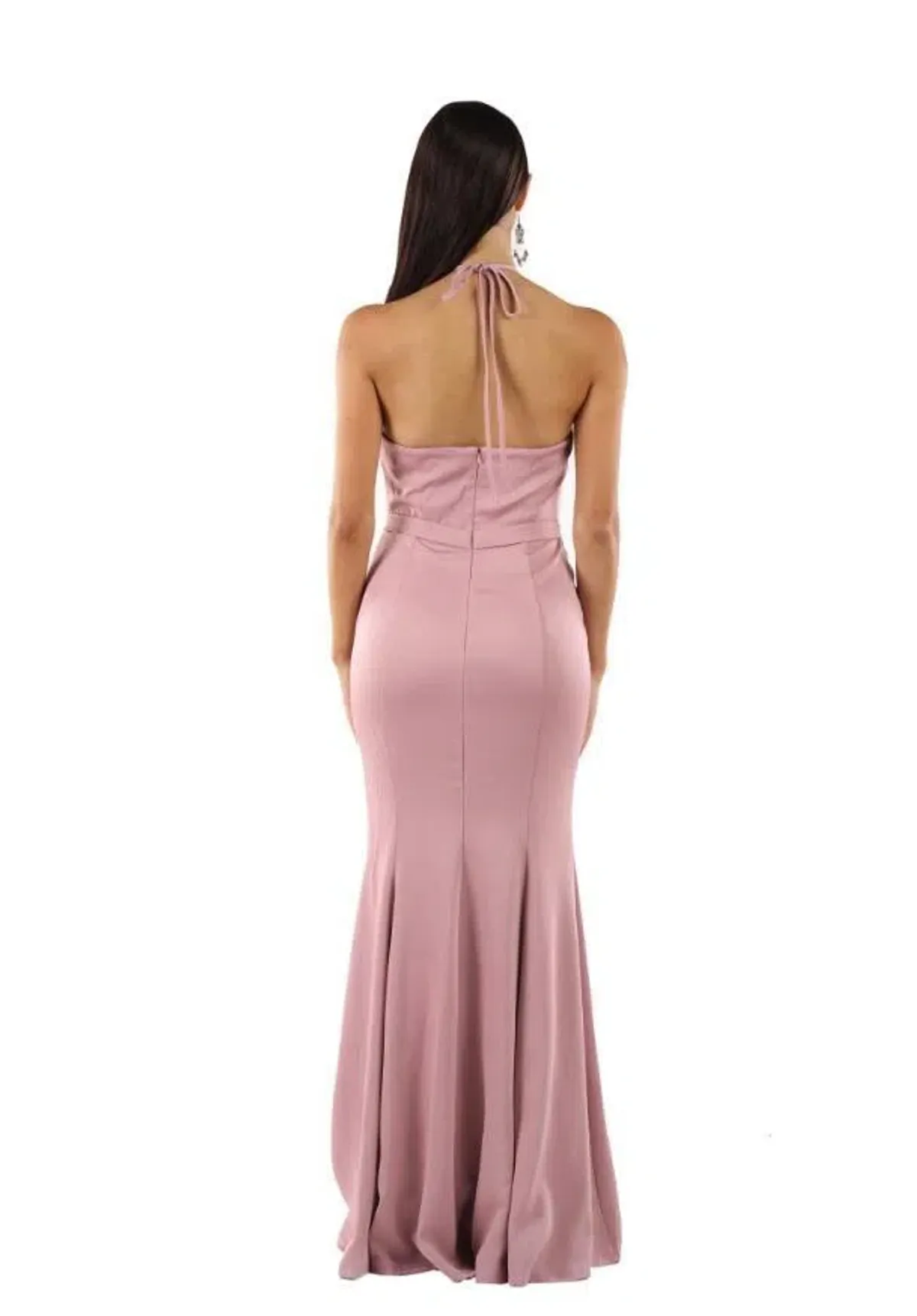 Lexi Cecilia Draped Top Maxi Dress in Blush Pink Size 10 - Image 2