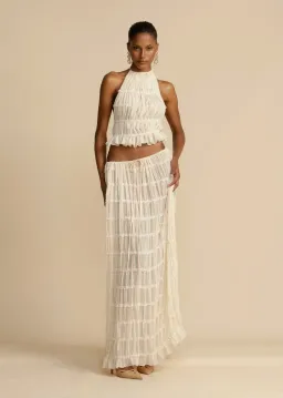 Arcina Ori Juliette Top and Skirt Cream Size S / AU 6-8 for rent on The Volte - image 1