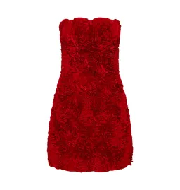 Aje Gazer Rosette Mini Dress Scarlet Red Size AU 4 for rent on The Volte - image 5
