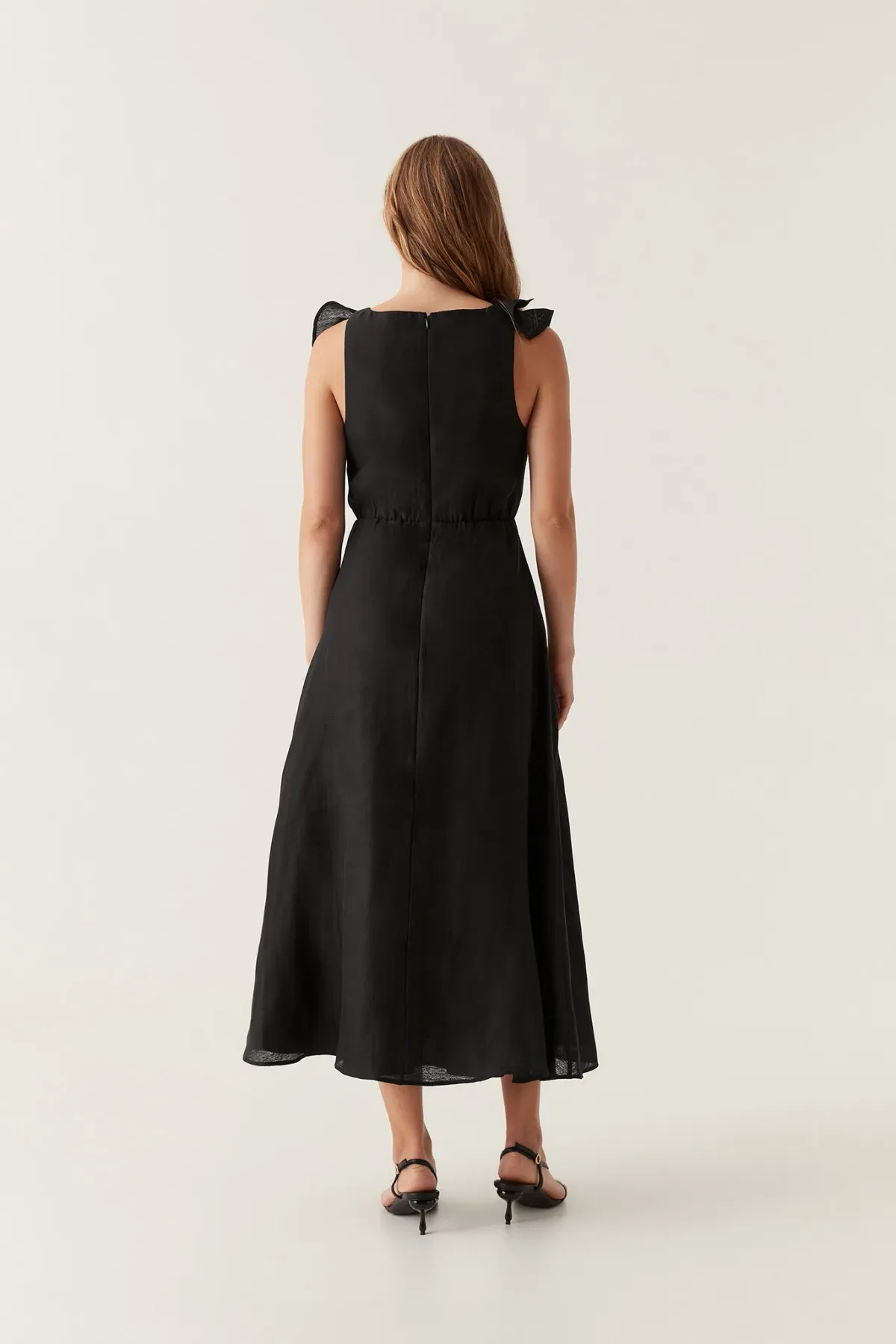 Aje Genesis Midi Dress Black Size 14 - Image 2