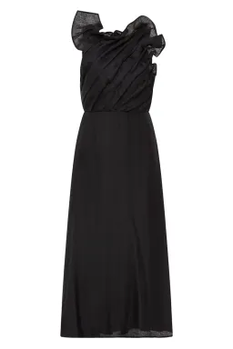 Aje Genesis Midi Dress Black Size 14 for rent on The Volte - image 3