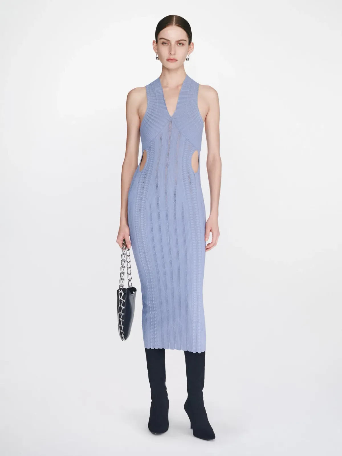 Dion Lee Snakeskin Dress Blue Size XXS/ AU 4 - Image 1