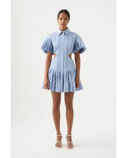 Aje Mythos Dress Blue Size 10 for rent on The Volte - image 1