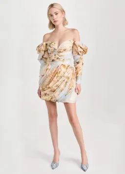 Zimmermann Luminosity Drape Dress Print Size 10 for rent on The Volte - image 1