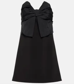 Red Valentino Bow Detailed Strapless Mini Dress Black Size 8 for rent on The Volte - image 4