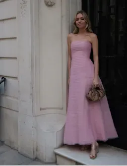 Aje Soundscape Maxi Dress in Chalk Pink Size 8 for rent on The Volte - image 6