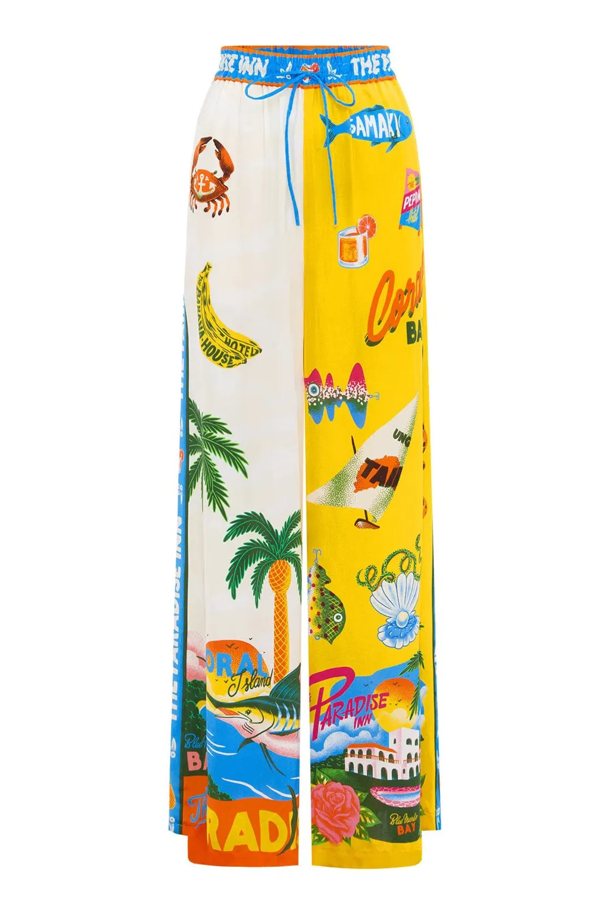 Alemais Paradiso Silk Shirt and Pant Set Multi Size 8  - Image 4