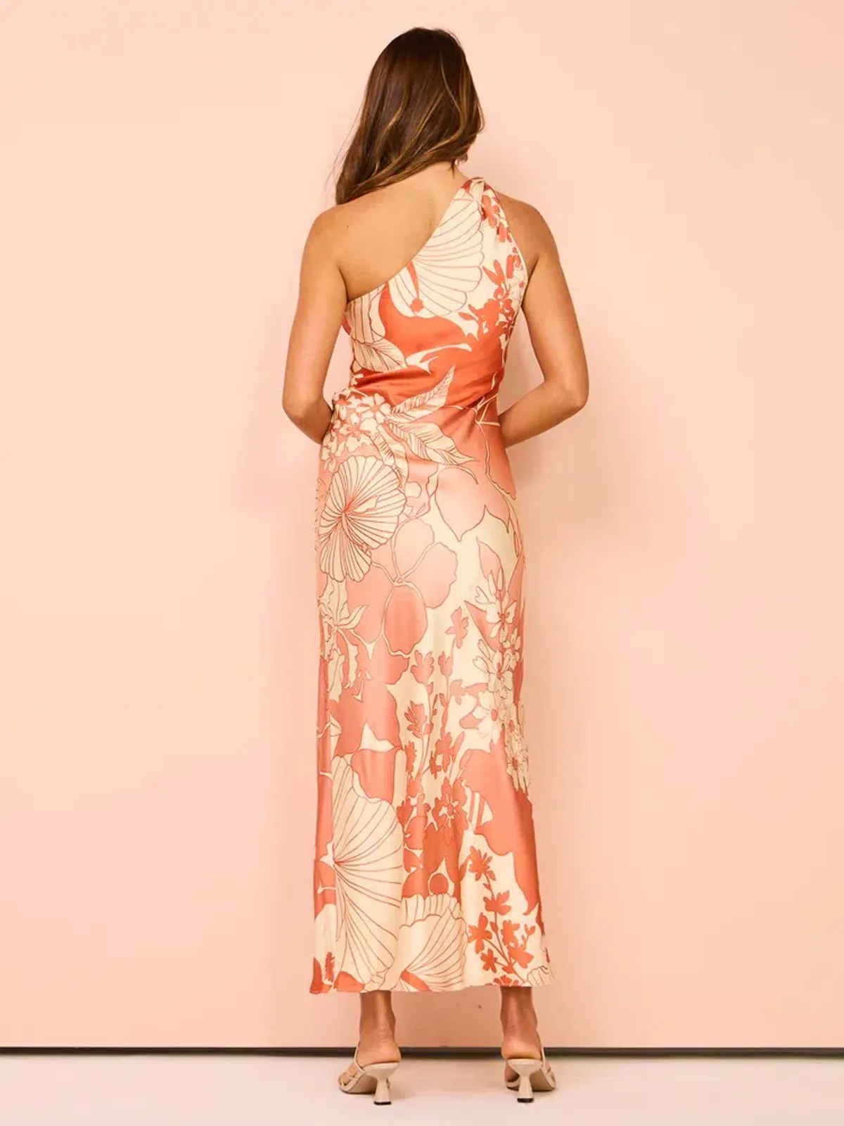 Sir The Label Como Asymmetric Midi Dress Paradiso Print Size 0 / AU 6 - Image 3