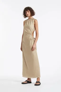 Sir the Label Blanche Cut Out Dress in Bone Size 2 / AU 10 for rent on The Volte - image 1