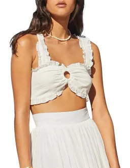 Bec & Bridge Koa Top Size 8 and Skirt Size 6 Set White  for rent on The Volte - image 2
