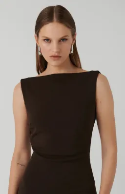 Effie Kats Verona Gown Coffee Size S/8 for rent on The Volte - image 2