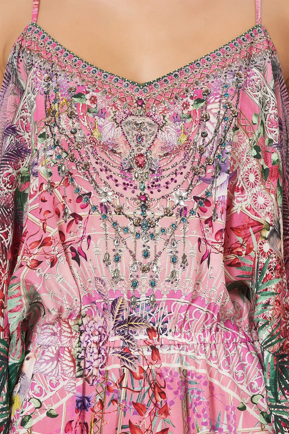 Camilla Drop Shoulder Playsuit Glasshouse Romance Size L /Au 14 - Image 7