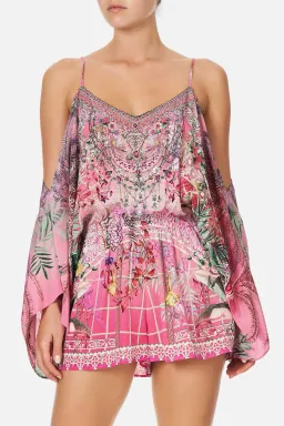 Camilla Drop Shoulder Playsuit Glasshouse Romance Size L /Au 14 for rent on The Volte - image 2