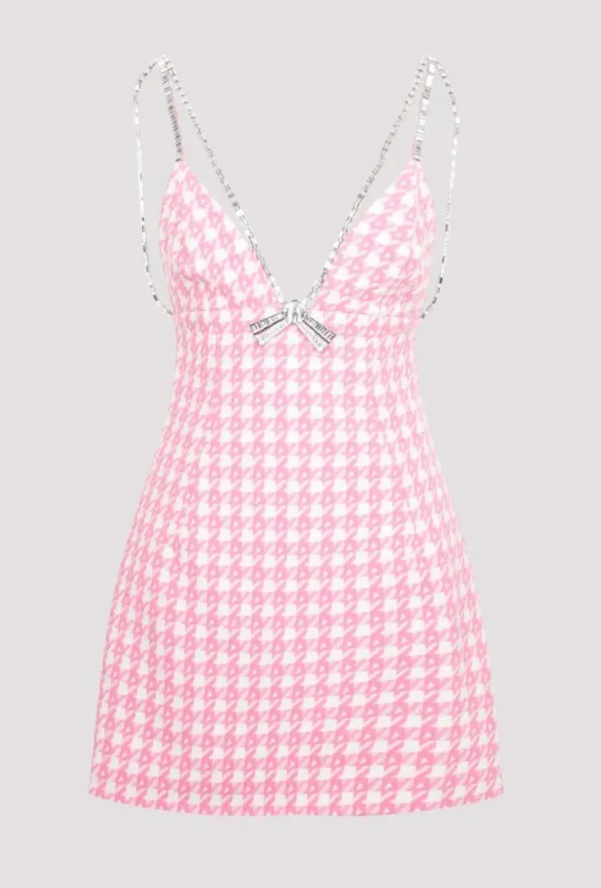 Area NYC Deco Bow Mini Dress Pink Size Au 6 - Image 3
