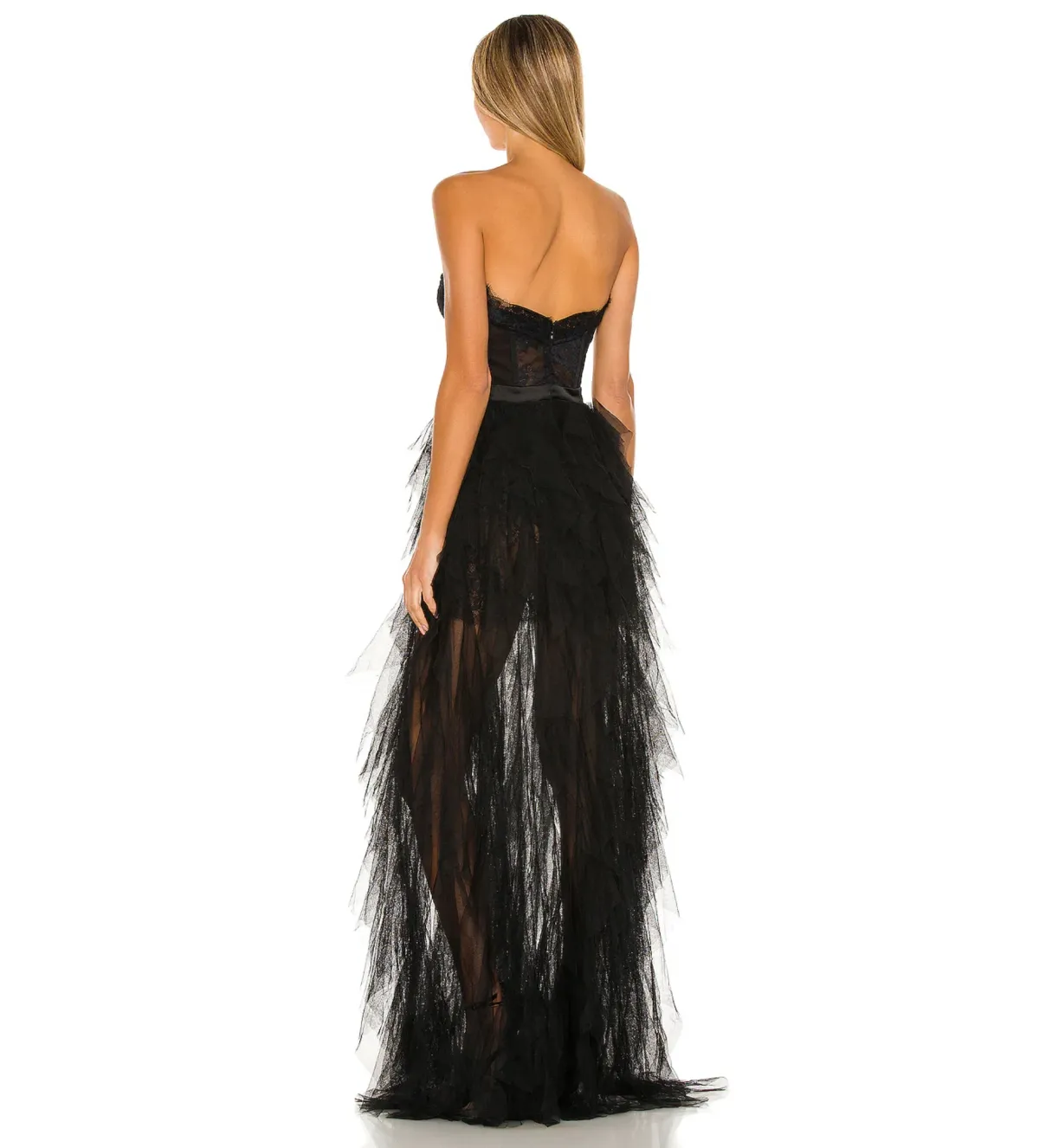 For Love & Lemons  Bustier Gown Black Size L/Au 12 - Image 2