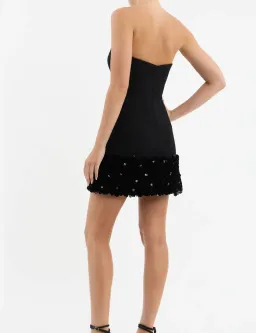 Rebecca Vallance The Elanie Mini Dress Black Size 8  for rent on The Volte - image 4