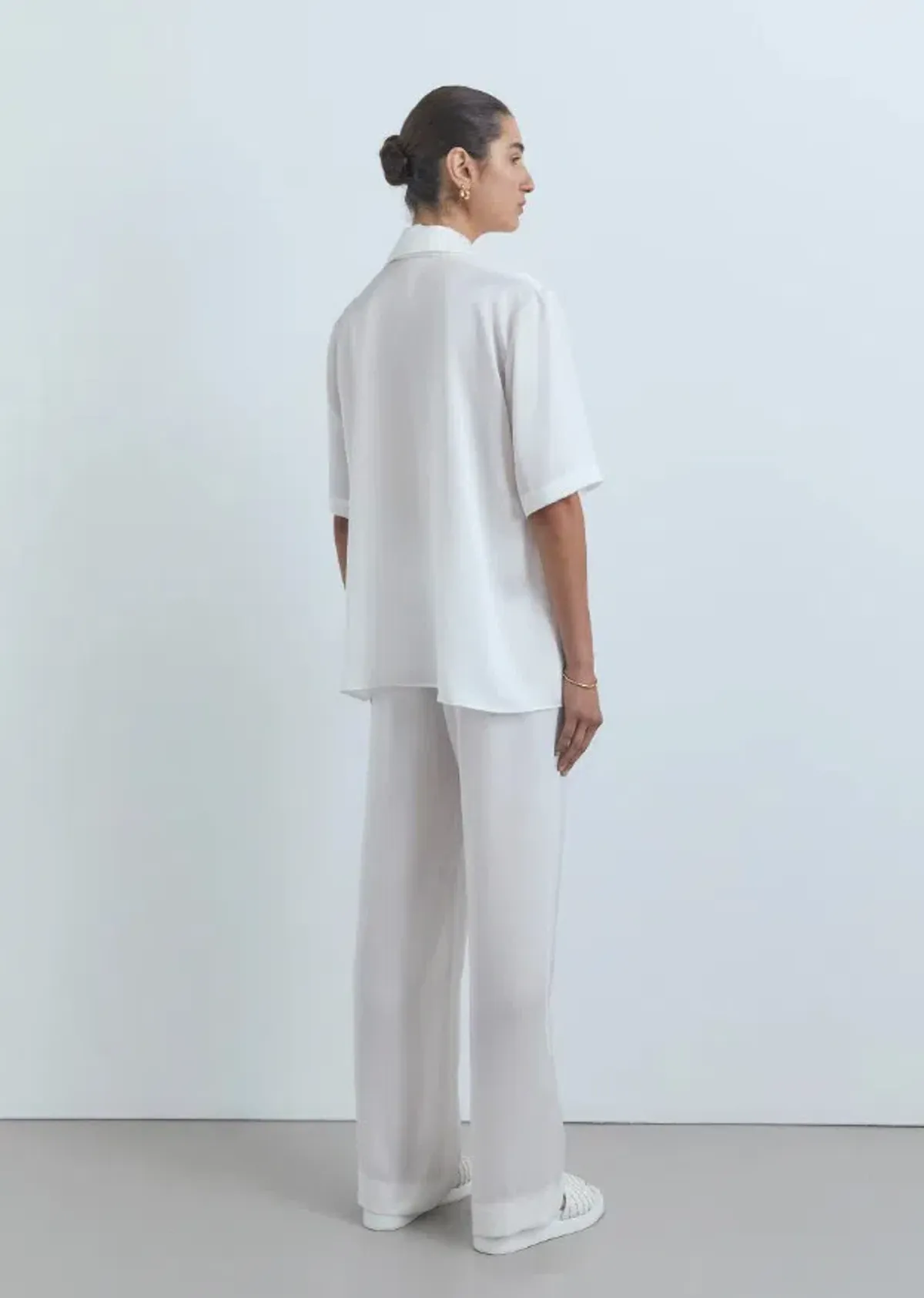 Viktoria and Woods Chorus Two-Piece Suit White Ivory Size 8 - Image 3