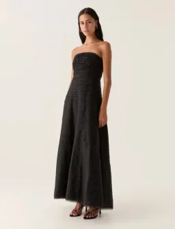 AJE Soundscape Maxi Dress Black Size AU 8 for rent on The Volte - image 1