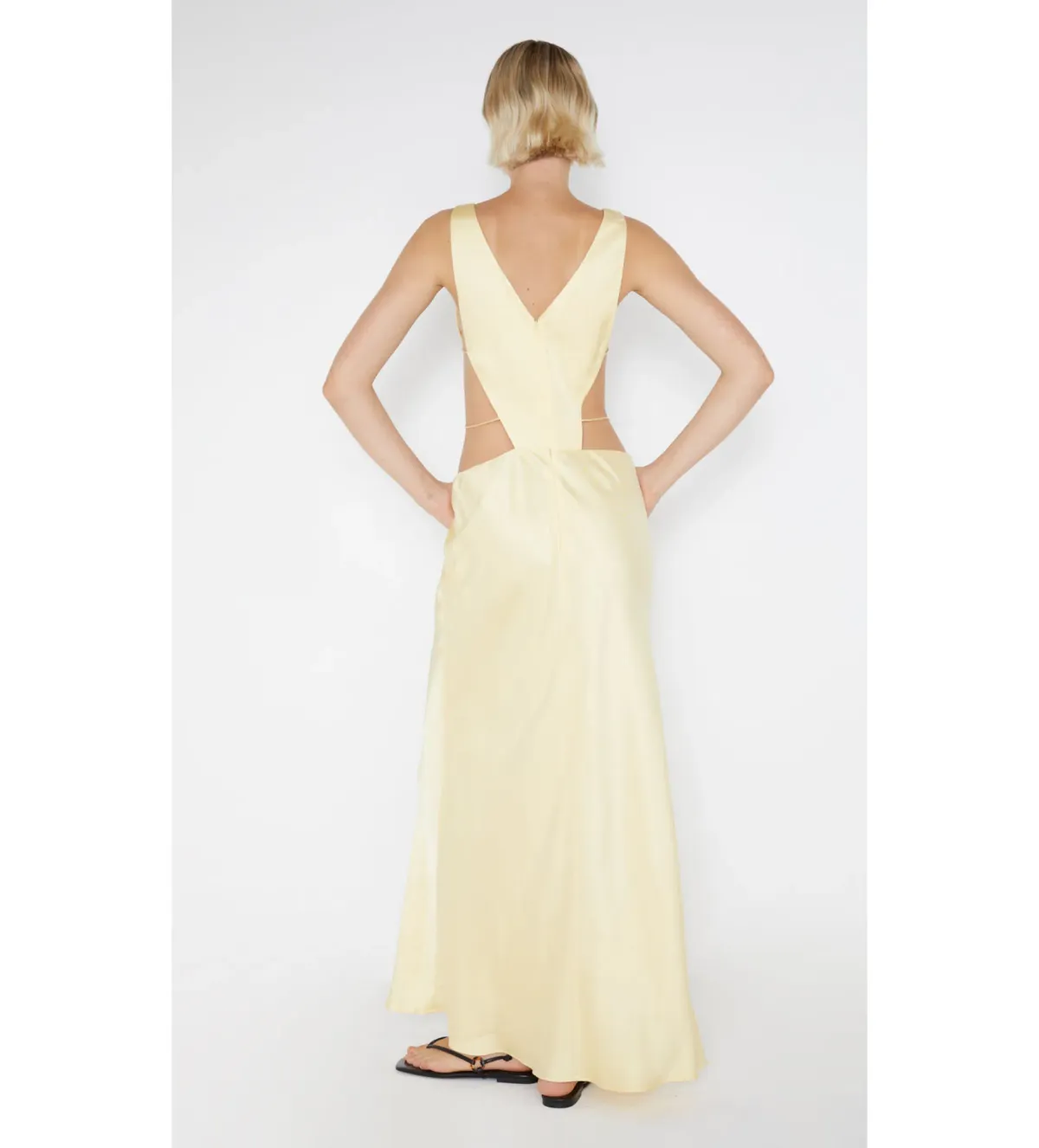 Bec & Bridge Agathe Diamond Dress Yellow Size 10 - Image 3