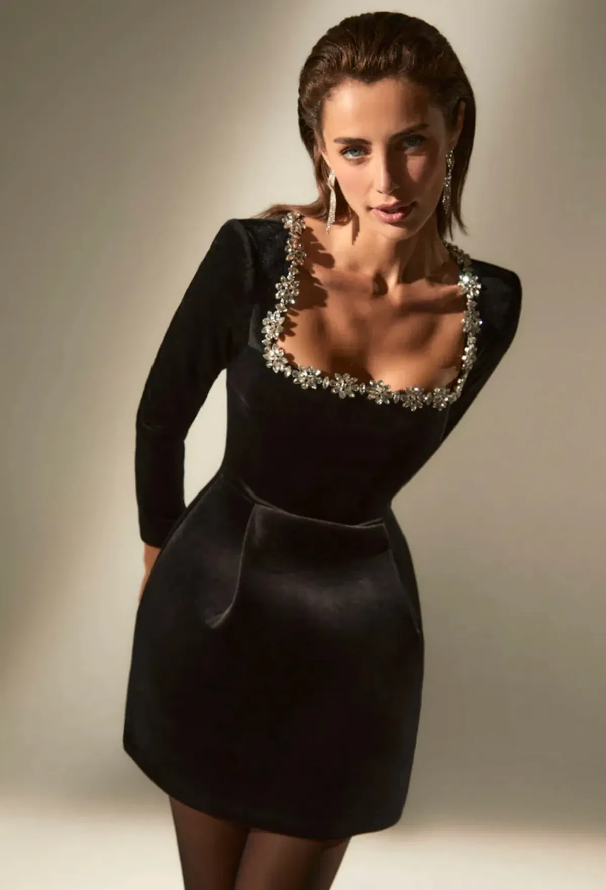 Nadine Merabi Kimberly Mini Dress Black Size XS / AU 6 - Image 4