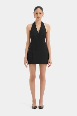 Sir the Label Sandrine Halter Mini Dress Black Size 0 / AU 6 for rent on The Volte - image 1